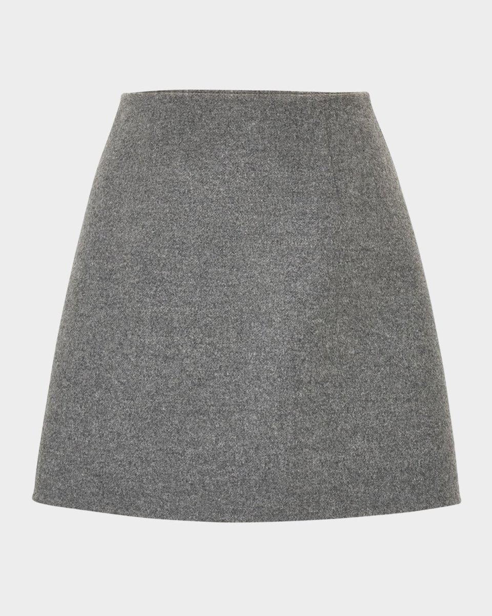 Virgin Wool Mini Skirt